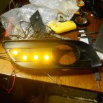 Как сделать чтоб поворотники горели как габариты