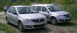 Лада Ларгус и Рено Логан сравнение
