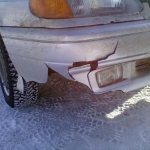 Пролом в бампере