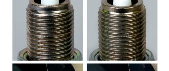 Replacing spark plugs on Lada Vesta